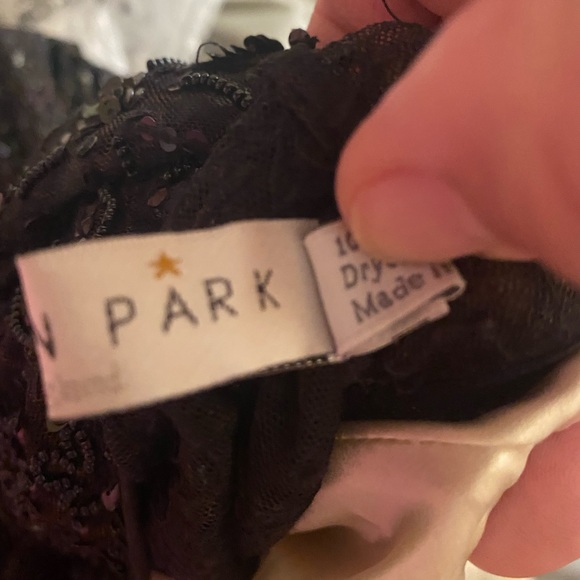 Mega Park black hand beaded sequin sleeveless midi dress size 3. US size 10 - Picture 7 of 14